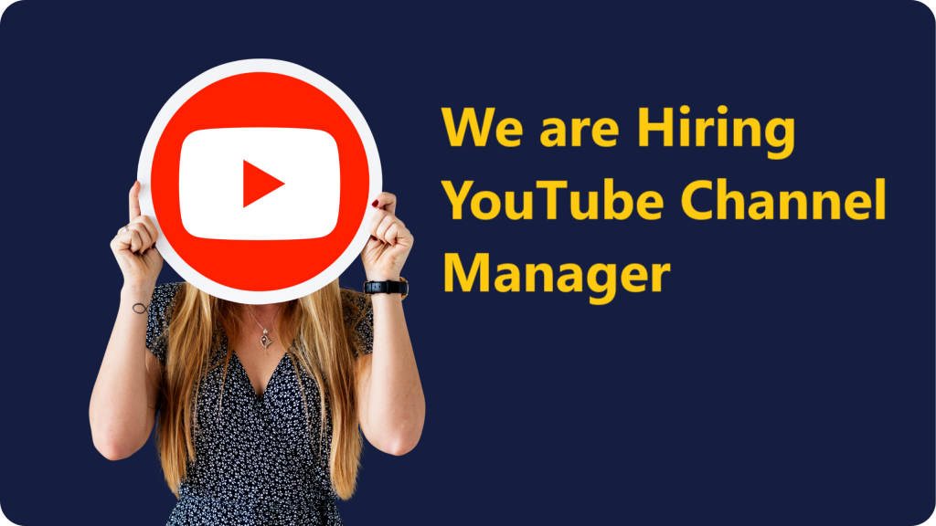 YouTube Channel Manager Jobs Vacancy