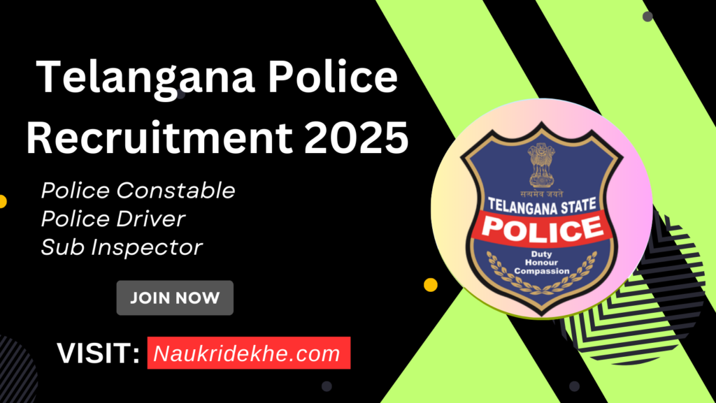 Telangana Police Recruitment 2025