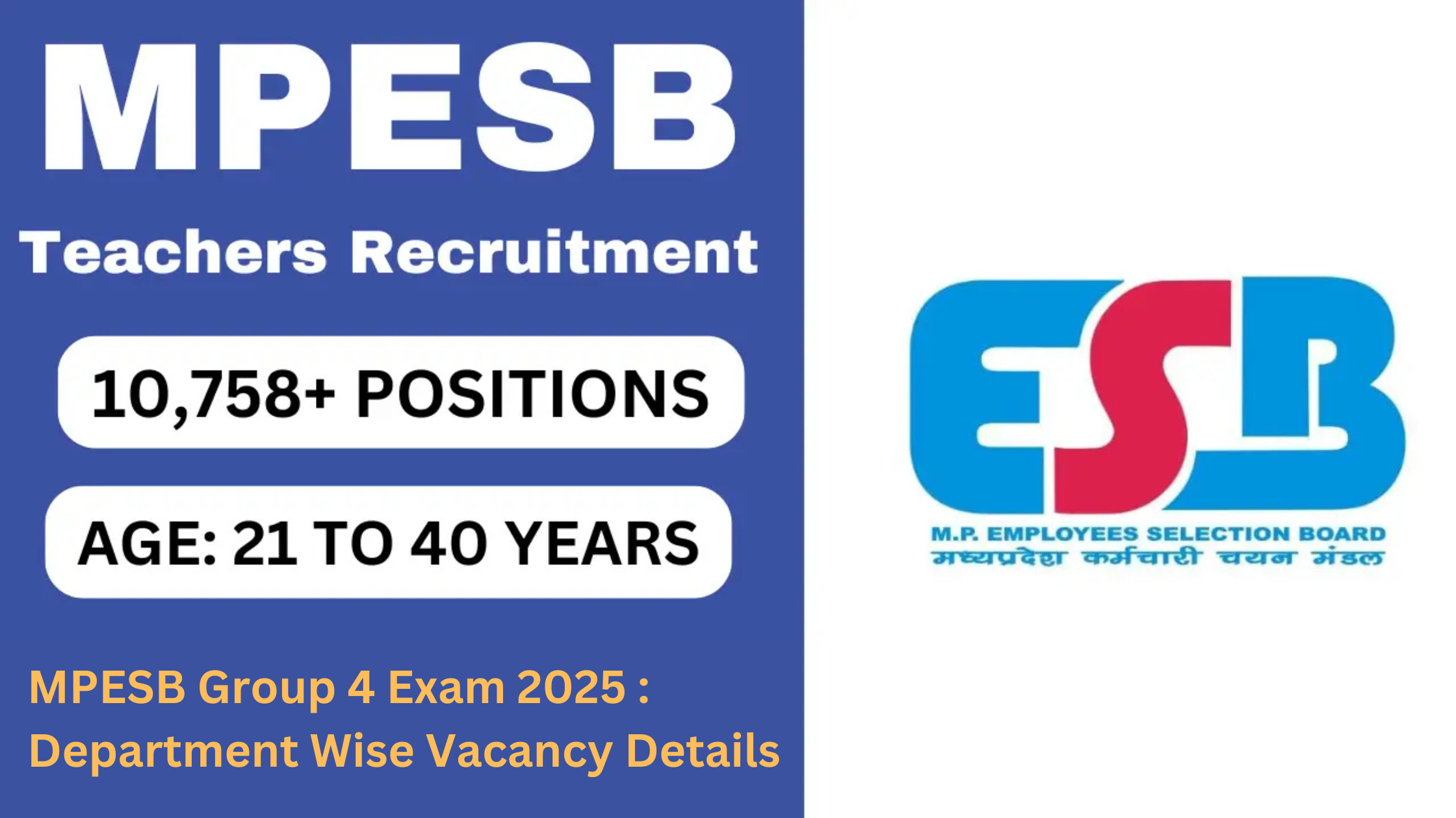 MPESB Group 4 Recruitment 2025