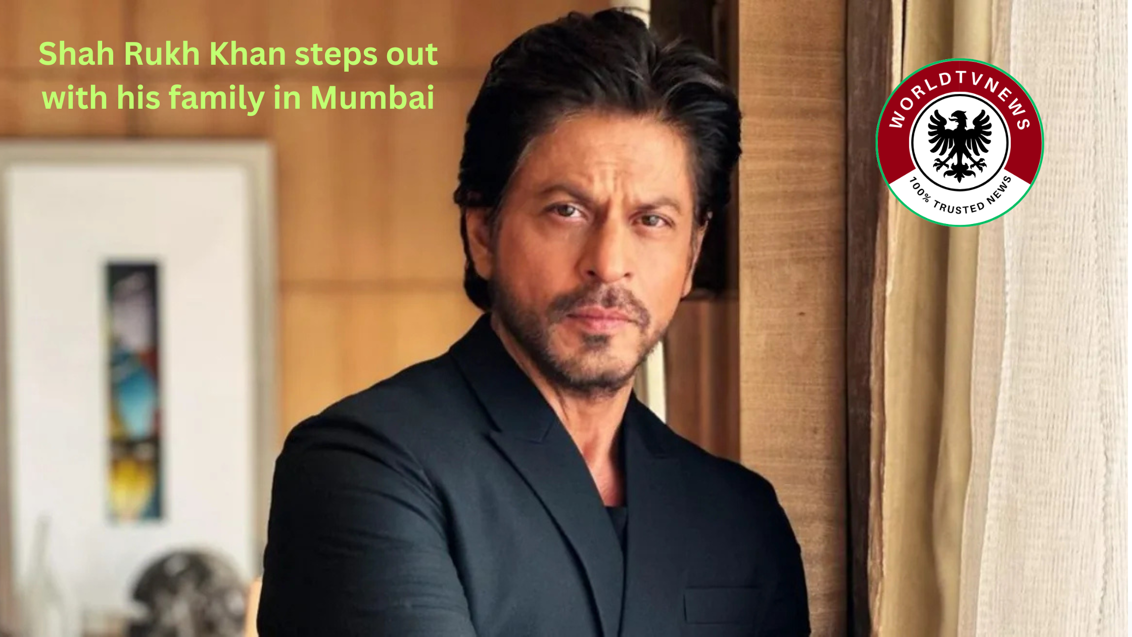 Shah Rukh Khan steps out with his family in Mumbai