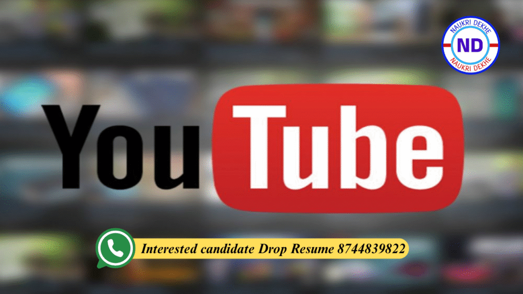 YouTube Content Creator Jobs Delhi