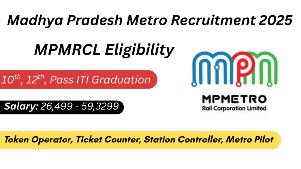Madhya Pradesh Metro Recruitment 2025