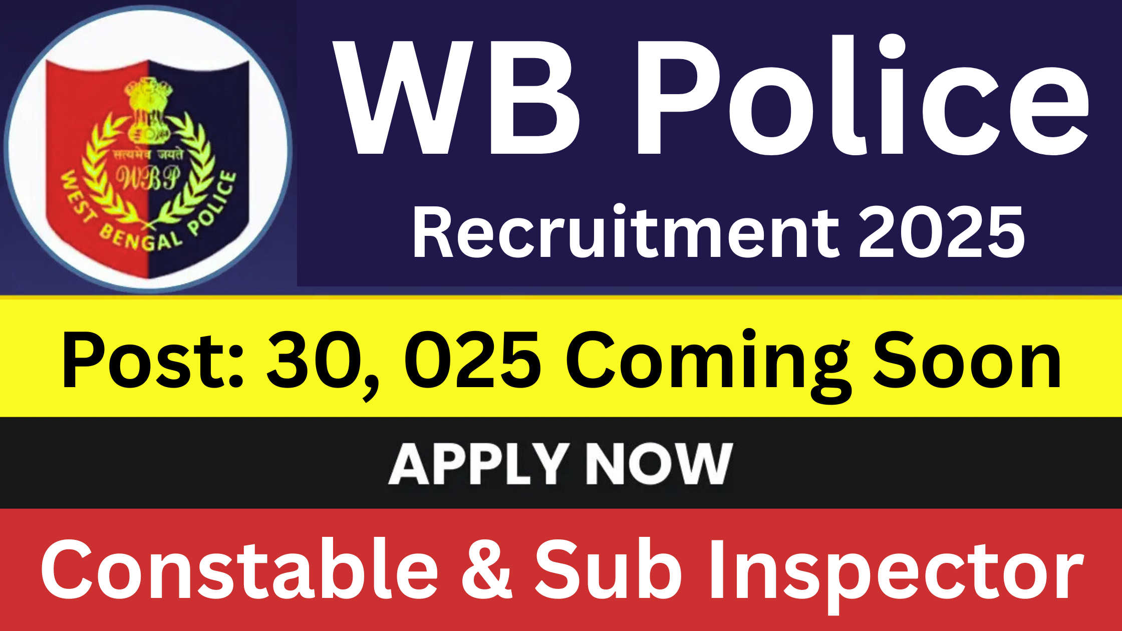 WB Police Recruitment 2025