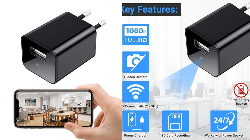 Eye4Spy Wi-Fi Mini Spy 1080P Camera खुफिया कैमरा कही भी लगाए