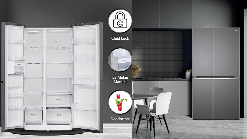 LG 655 Freeze Inverter Double Door Side