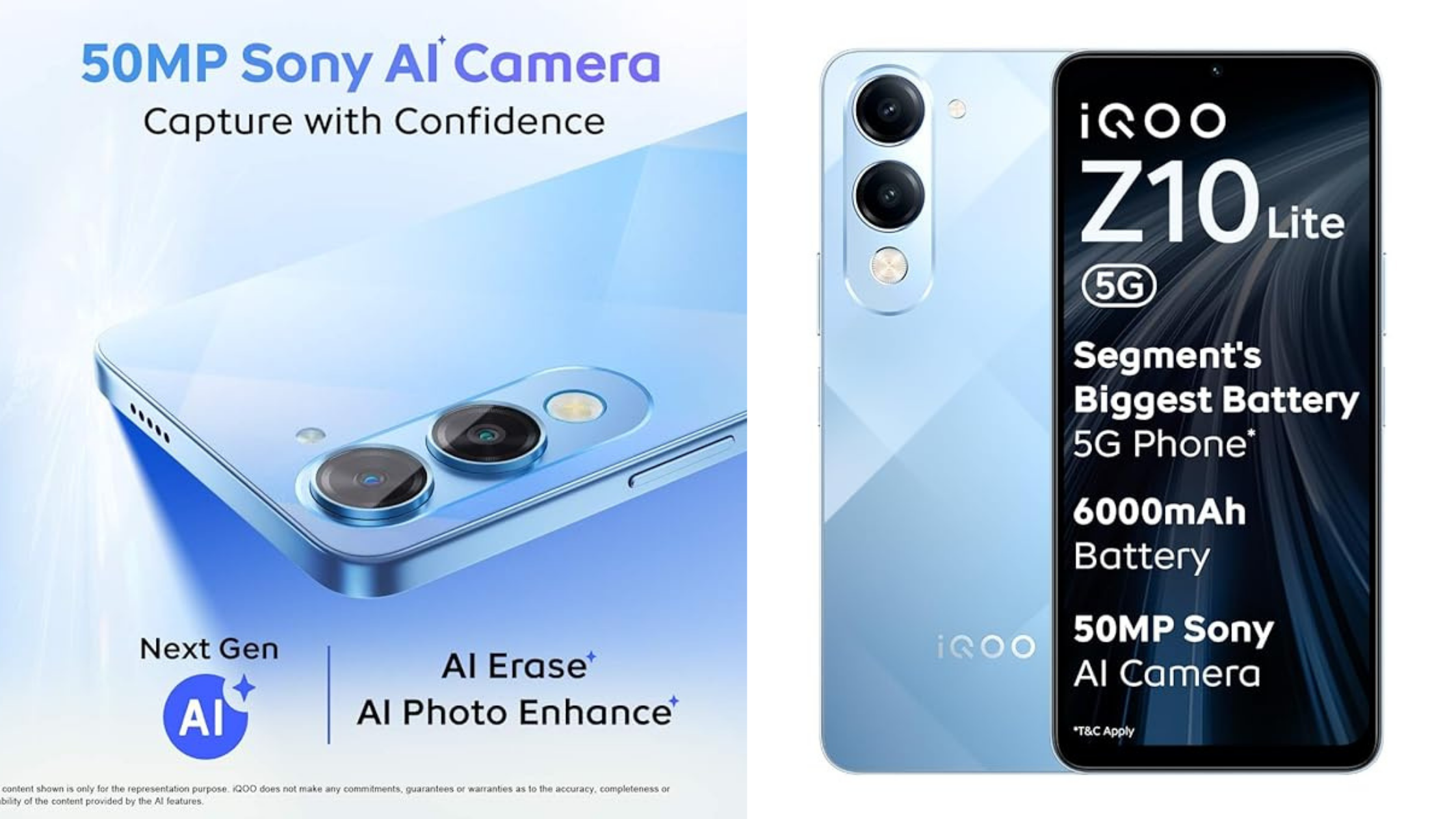 iQOO Z10 Mobile Lite 5G Blue