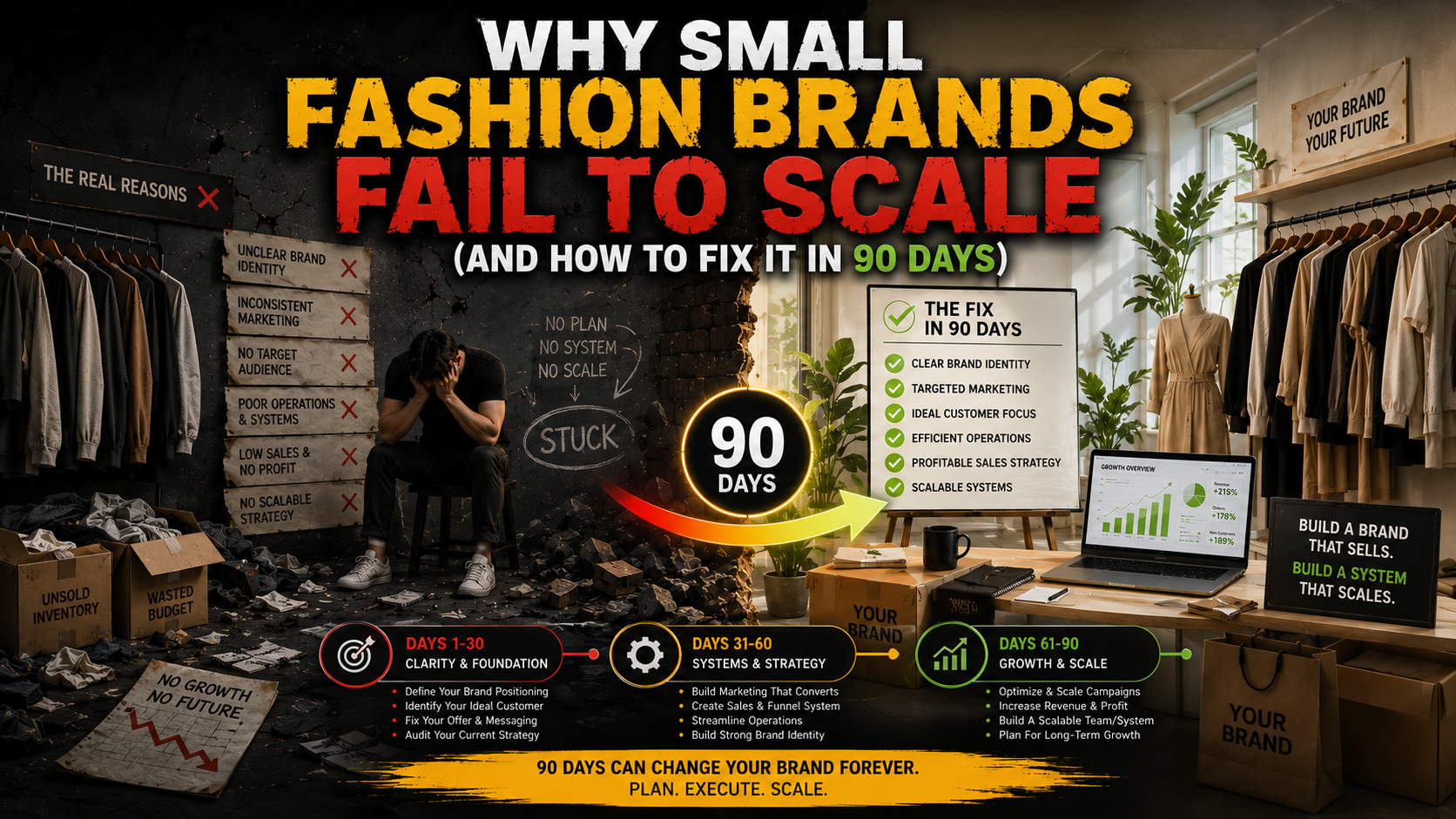 Why Small Fashion Brands Fail to Scale Fix to 90 Days)