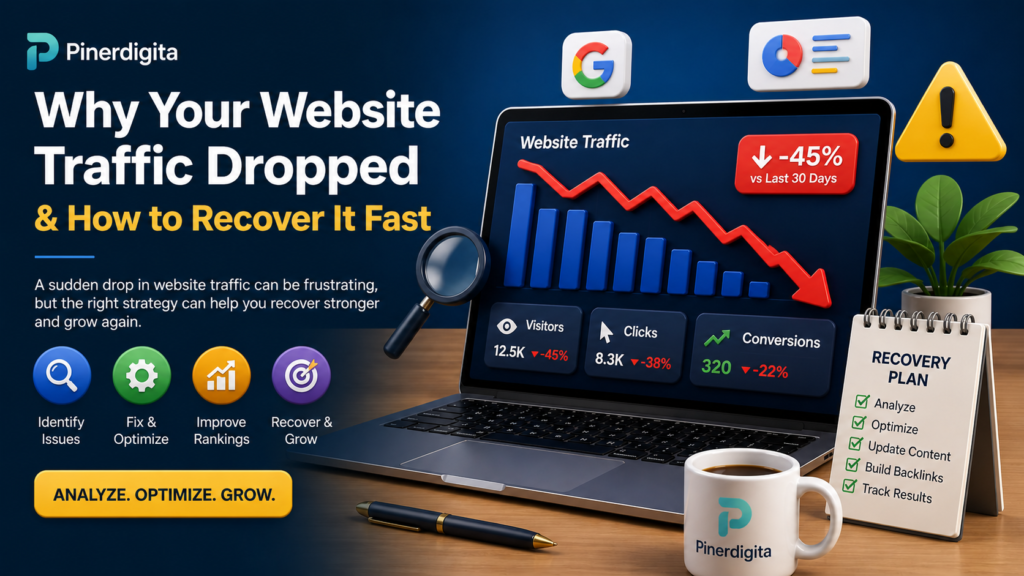 Why Your Website Traffic Dropped Suddenly (How to Recover It)