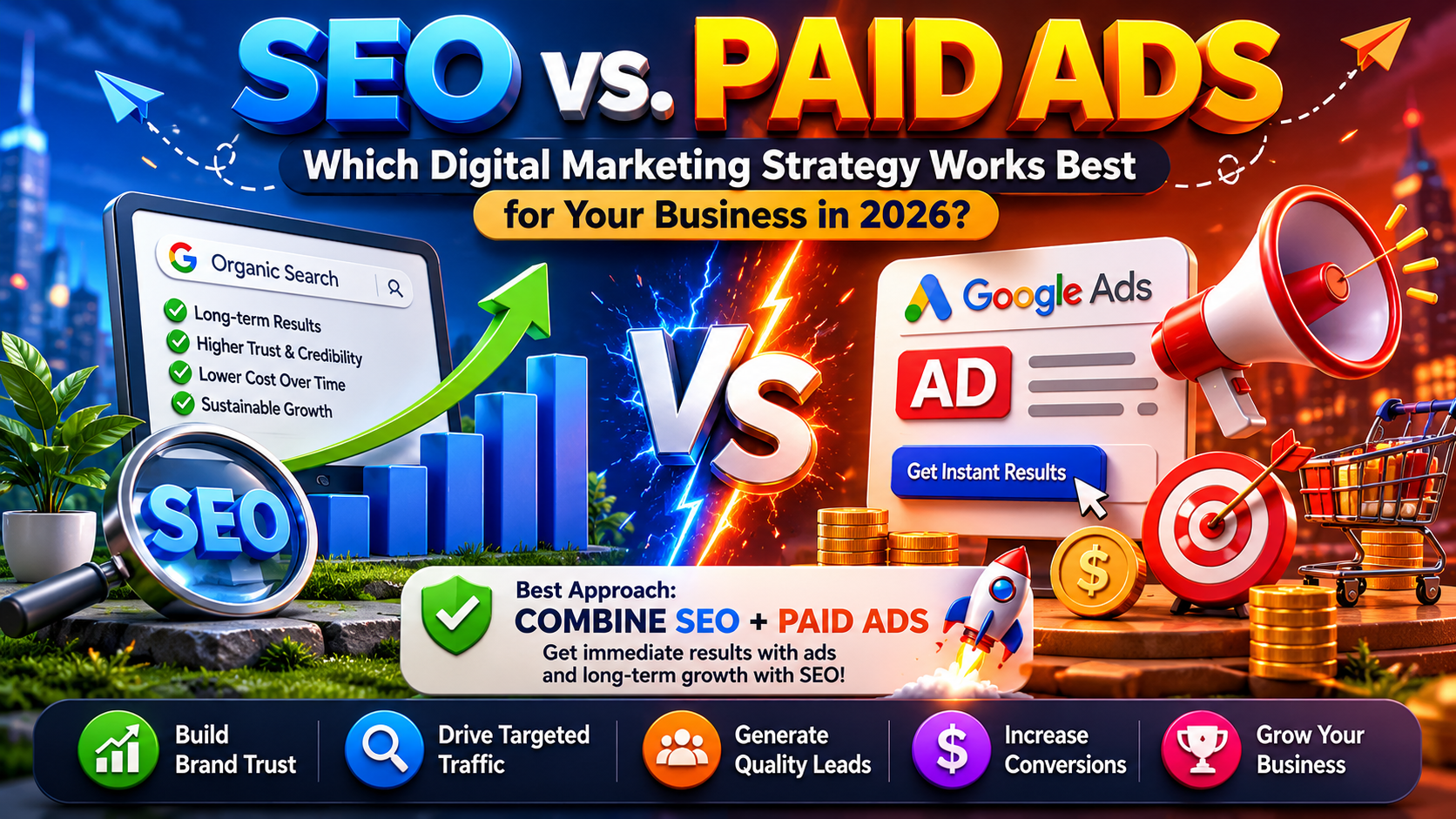 SEO vs. Paid Ads Which Digital Marketing Strategy Works 2026