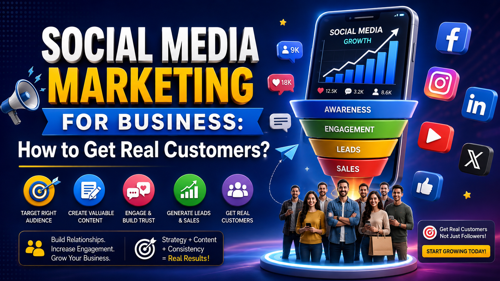 Social Media Marketing for Business How to Get Real Customers